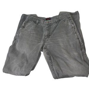 Wolverine Mens Carpenter Work Wear Jeans Size 32x34 Actual 32x33 Gray